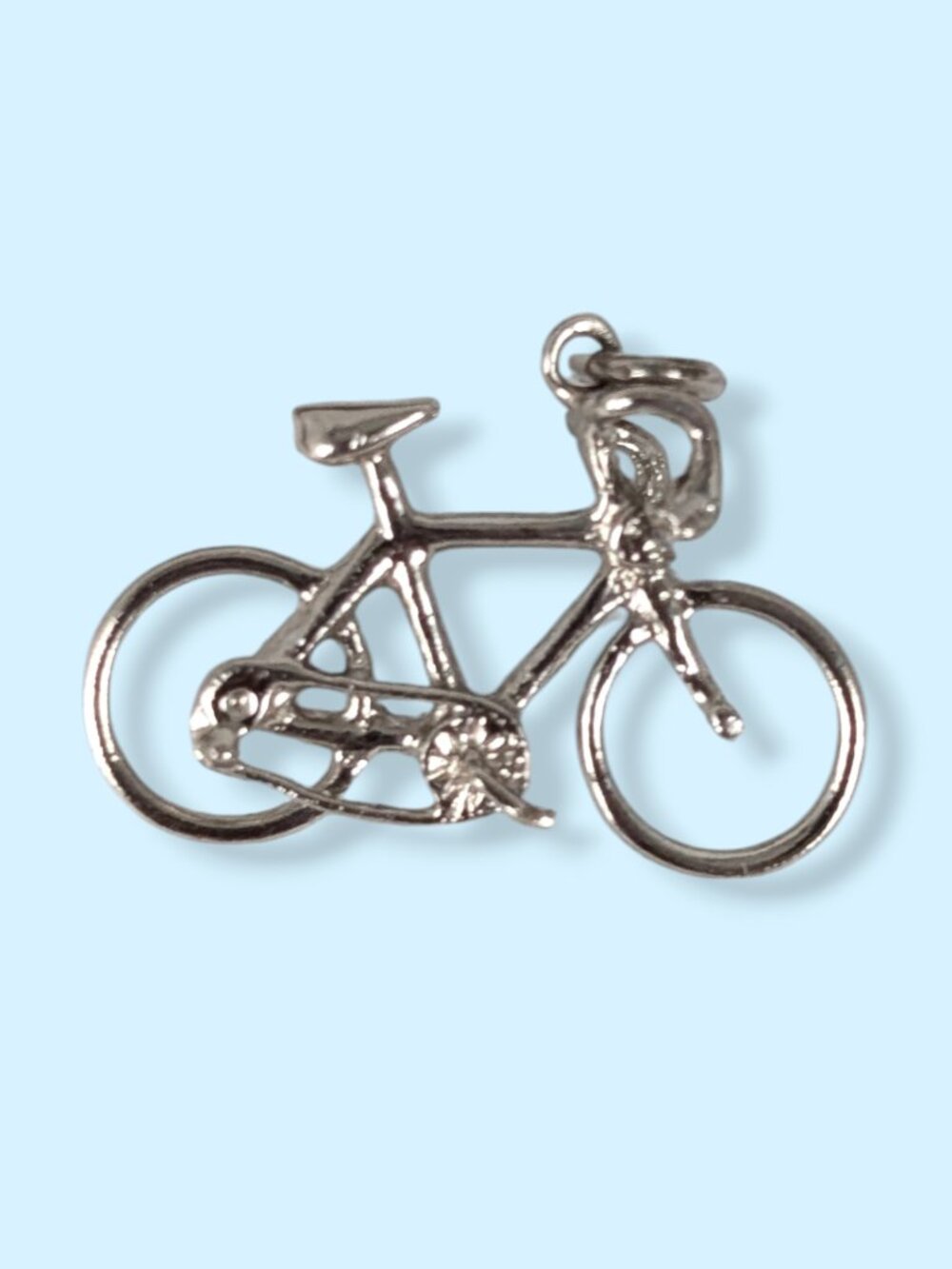 Vintage Mid-Century Sterling Silver Bicycle Charm